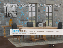 Tablet Screenshot of dreamwood.ca